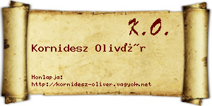 Kornidesz Olivér névjegykártya
